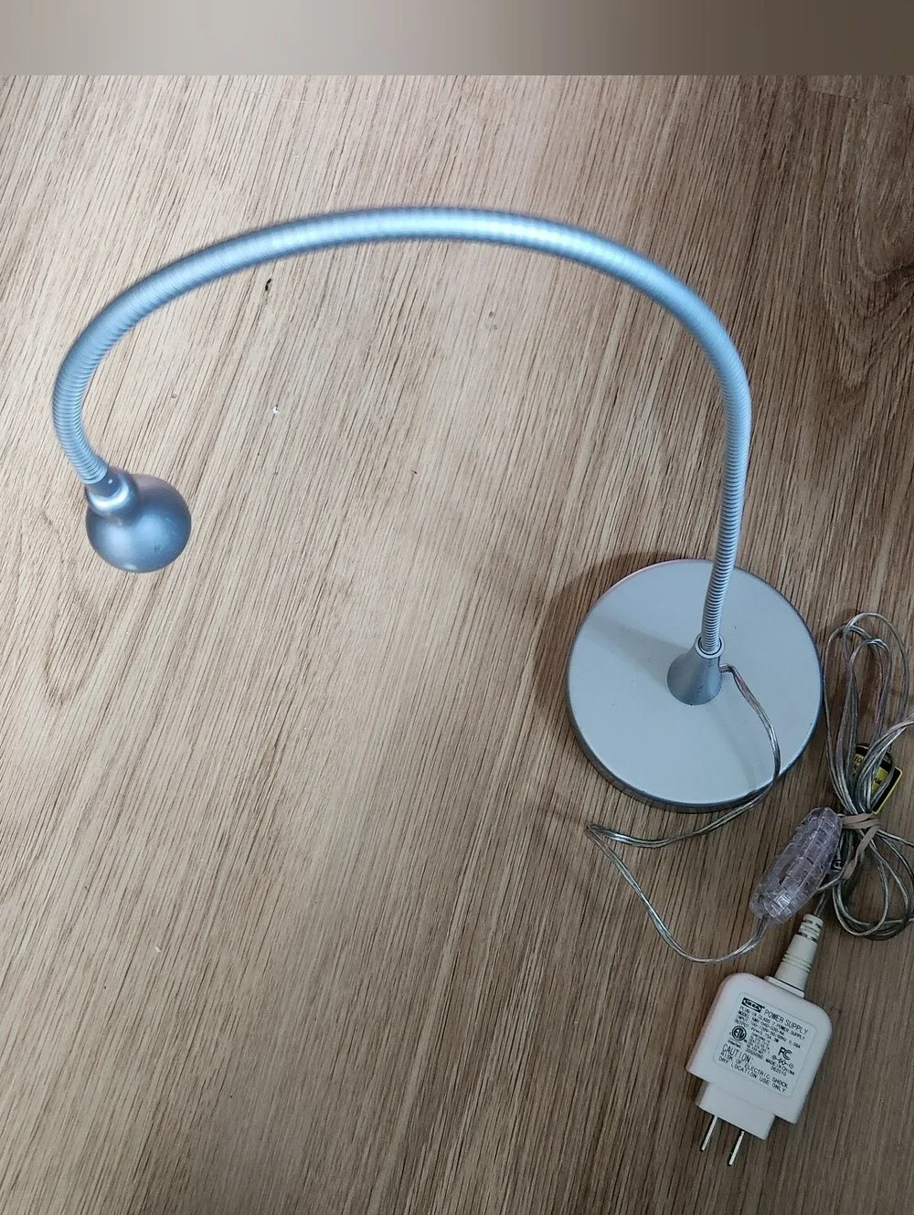 Ikea Jansjo Silver / Gray Gloss Metallic LED light